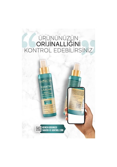 Bioxcin Keratin & Argan Onarıcı Sıvı Saç Bakım Kremi 150 ml - Yıpranmış Ve Hassas Saçlar
