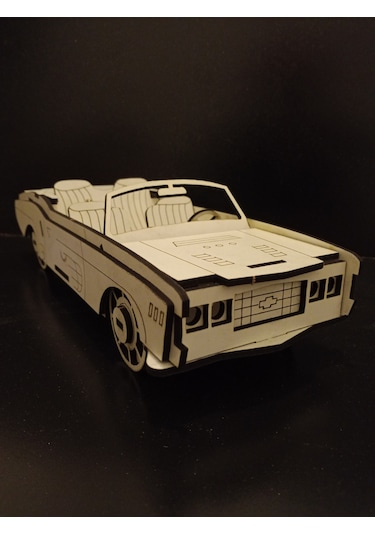 TLR hobi 3d Chevrolet Impala Ahşap Araba Maketi