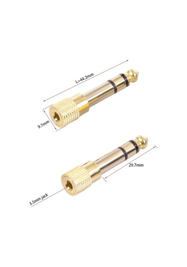 SpeedUF 6.3 mm Erkek To 3.5 mm Dişi Çevirici Dönüştürücü Jack