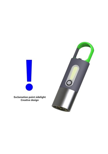 Dancemonkey Su Siyah Mini Led Kamp Işık Geçirmez Çok Fonksiyonlu Fener Anahtarlık Abs 901 + Rq Siyah