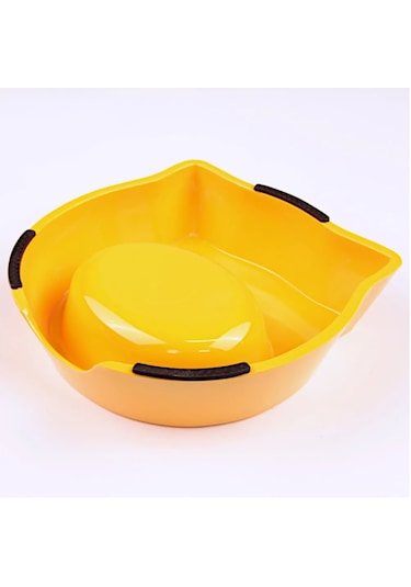 Bobo Sarı Köpek Kedi Köpek Mama Su Kabı Bo-3146a5 270 ML