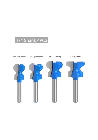 Xiyyadms Tungsten Çelik Ahşap Freze Ucu - 6.35mm Saplı, İki Yaylı, Dilimleme & Kenar Düzenleme, Özel Tasarım Uygun, Hassas Kesim, 6x22.2mm