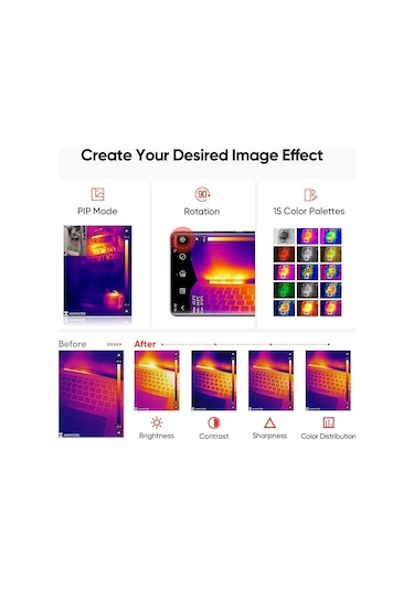 Hıkmıcro Mini2 Termal Kamera Android, 256 X 192 Ir Çözünürlük