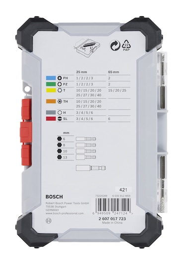 Bosch Professional Extra Hard 43 Parça Vidalama Ucu Seti - 260701