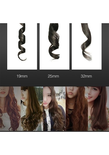 Sones Lcd Konik Bukle Makinesi Tek Tüp Seramik Sırlı Armut Çiçek Konisi, Boyut: 25mm Ab