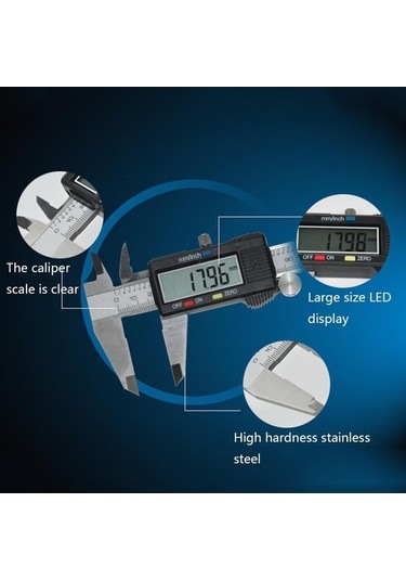 Pazly 0-300mm Paslanmaz Çelik Dijital Sürmeli Kumpas Diğer
