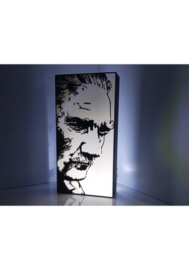 Sincara Home Atatürk Masaüstü & Asılabilir Light Box / Gece Lambası Beyaz