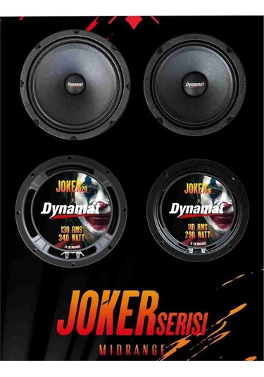 Dynamat 16 Cm Joker Serisi 110w Rms 290w Maksimum 2 Adet Midrange