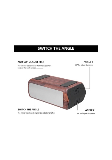 Padalink "elmas Ve Seramik Diskli Profesyonel Bıçak Bileyici - 15/20 Derece Açılı Manyetik Taban İle Tüm Bıçaklar İçin"