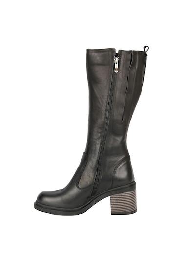 Mammamia D24kc-2035 - B Kadın Hakiki Deri Casual Çizme Siyah