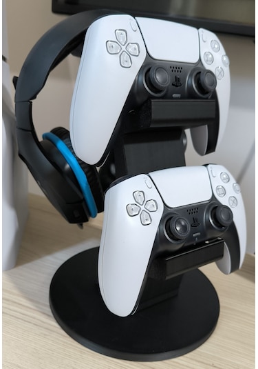 Ps5 2li Kol Tutucu + Kulaklık Standı 3 İn 1