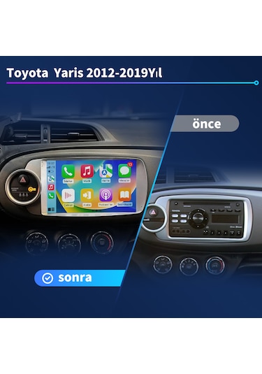 Toyota Yaris 2012-2019 Yıl Multimedya 1-16 Gb Navigasyon