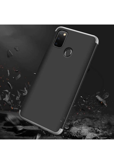 Samsung Uyumlu Galaxy M30s Kılıf Zore Ays Kapak Gold