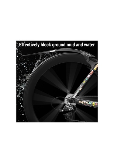 Enlee 2 Adet Ayarlanabilir Bisiklet Çamurluğu Dağ Bisikleti Siyah