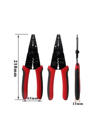 Didadodo Çok Renkli 50 Çelik Kablo Soyma Ve Pense Aleti - Profesyonel Elektrikçi Ekipmanı Çok Renkli