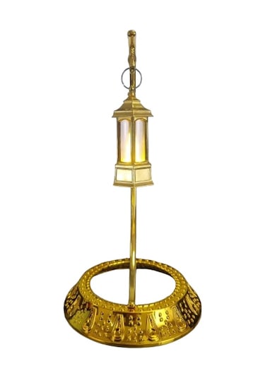 Dodomar 28 Cm Ramazan Dekoratif Masa Üstü Led Lamba Seti - Gold Hilal - Kancalı Diğer