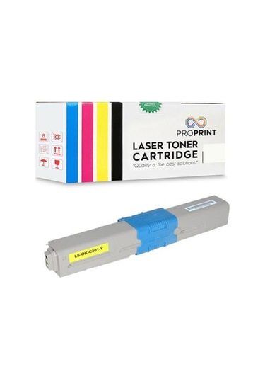 Proprint Oki C301 44973541 Sarı Uyumlu Toner 1500 Sayfa MC342w