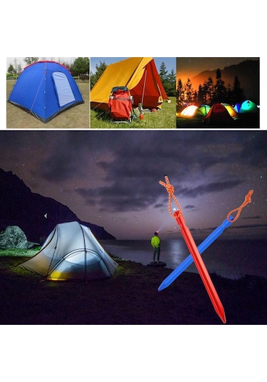 Homyl 18cm Stakes Kamp Yürüyüşü Için Çadırı Kanopi Siyah Siyah