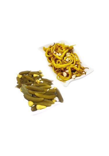 Çubuk Tadım Turşuları Salatalık Turşusu 1 KG + Sivri Tatlı Biber Turşusu 1 KG