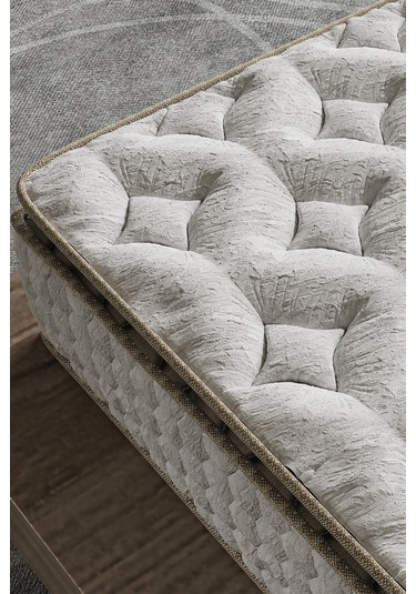 Aksviva Cortado Çift Kişilik Pedli Paket Yaylı Yatak 30 Cm BEYAZ