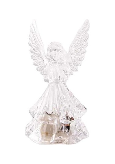 Jms Led Işık Şeffaf Enerji Tasarrufu Sağlayan Dekoratif Akrilik 3d Melek Gece Lambası Çok Renkli