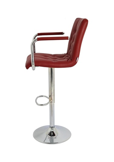 Bürocci Helen Bar Sandalyesi-Bordo-9519Q0102 Çok Renkli