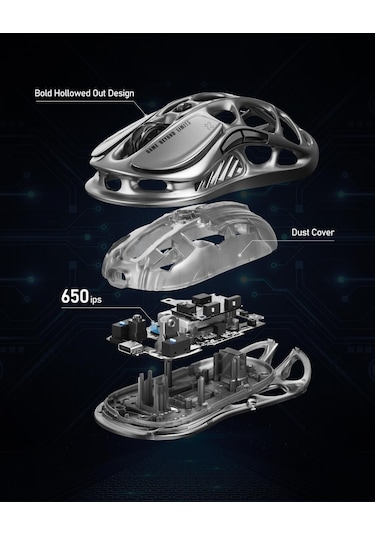 Gravastar Mercury M1 Pro Kablosuz 26000 Dpı Oyun Mouse
