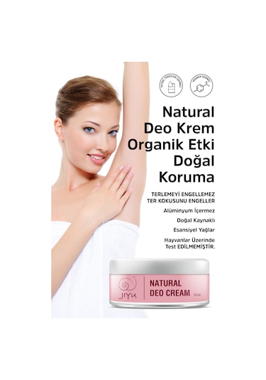 Jiyu Ter Kokusu Önleyici Doğal Krem Deodorant 50 ML