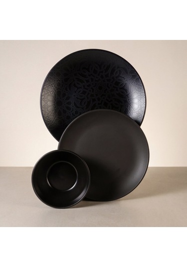 Güral Enternasyonel Black Matt 12 Parça 4 Kişilik Yemek Takımı 141 4858621