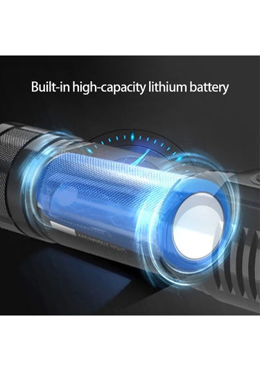 Farlar Led-1 X Far 1 X Usb Şarj Kablosu-siyah Ve Turuncu Siyah