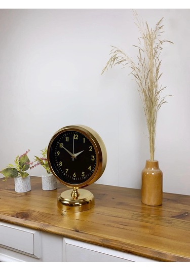 Gold Metal Tokyo Masa Saati 25 20 Cm Çok Renkli