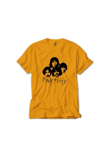Pink Floyd Group Sarı Tişört-Sarı