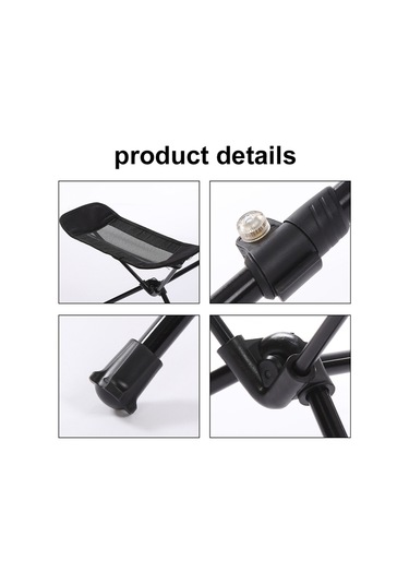 Suofeng Ayak Dayanağı Rahat Eğlence Geri Çekilebilir Ayak Dayanağı Alüminyum Alaşımlı Balıkçı Sandalyesi Ayak Dayanağı Siyah Siyah