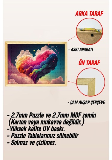Ahşap Çerçeveli Puzzle - Tablo Hthp - 013 23 X 32 120 Parça