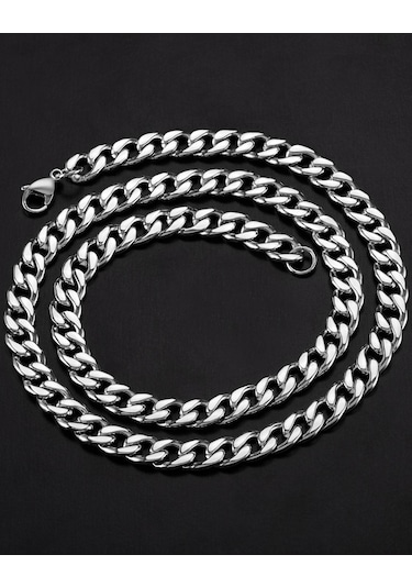 Gurmet Çelik Erkek Kolye Ve Bileklik Seti Kalın 8 Mm Eck18S (417475144)