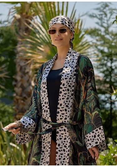 Mayovera Kimono Kaplan Tasarım Çok Renkli