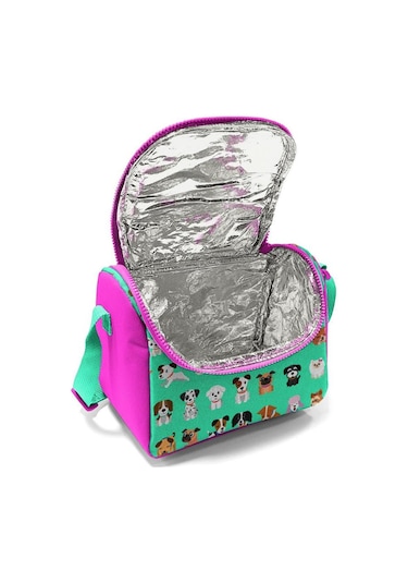 Coral High Kids Su Yeşili Pembe Köpek Desenli Thermo Beslenme Çantası 11715
