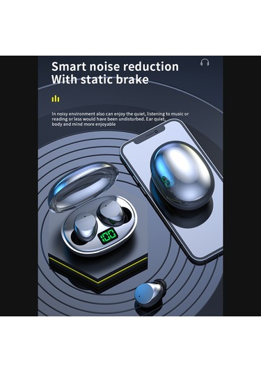K20 Kablosuz Kulak İçi Akıllı Dijital Bt Kulaklık Güçlü Pil Ömrü Spor Kulaklık Kulaklıklar