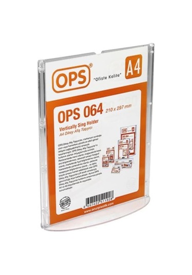 Ops Ops-064 A4 Dikey Afiş Taşıyıcı
