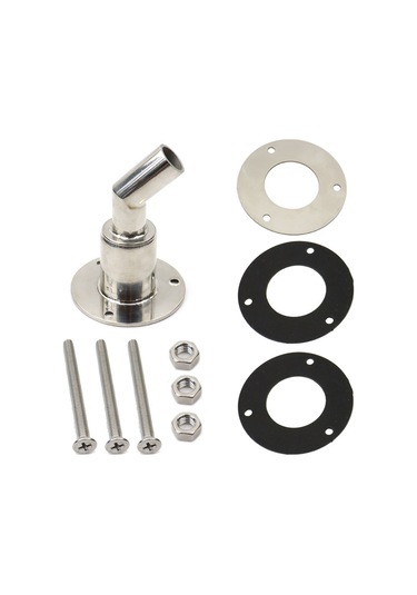 Monyee 316 Paslanmaz Çelik Deniz Ve Karavan Dizel Park Heaterı Eşzamanlı Ekzos Borusu 22mm Dirsekli Uç