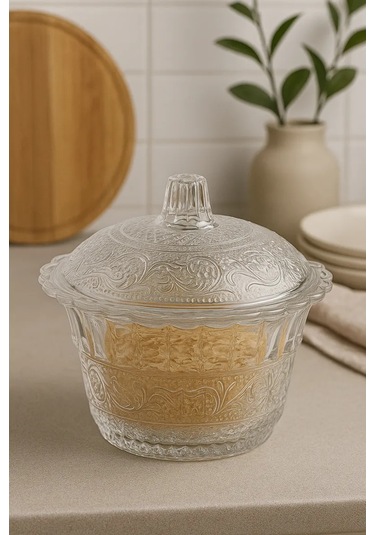Cam Şekerlik, Kapaklı, 250 Ml 463111697 Beyaz