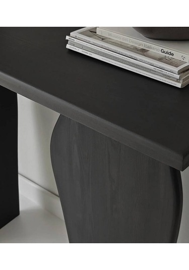 Arya Masif Ağaç Dresuar 100 Cm Siyah