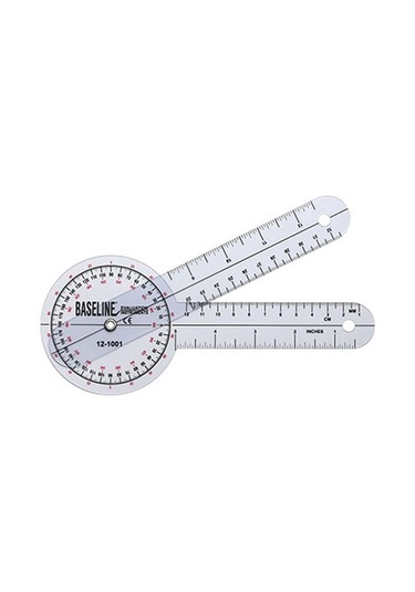 Baseline Plastik Gonyometre 360 Derece 20 CM