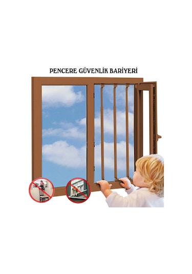 Pencere Güvenlik Kilidi - Pencere Bariyeri - Çocuk Güvenliği