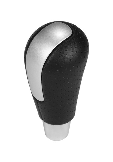 Ranyeek Mazda 3 2008-2011 Otomatik Vites Çubuğu Kolu - Siyah Pu Deri Ve Metal, Delikli Tipi, 10 4.7cm Boyutunda Siyah