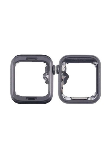 Tongxida İos Watch Uyumlu 5 İçin 40mm Gps Alüminyum Orta Çerçeve Plakası Taç Döndürme Ekseni Flex Kablo Gri