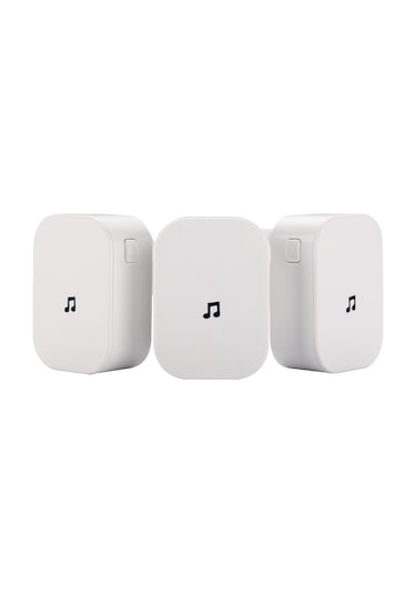 Geeksen Ev İçi Kablosuz Zil - 52 Melodi, Ses Seviyesi Ayarlanabilir, Kolay Kurulum, Ac 90-250v, Kararlı Mesafe Avrupa Standartı