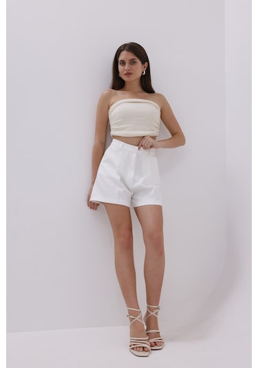 Genius Store Fundachoosesxgenius Kadın Pileli Şort İç Göstermez Lamineli Kadın Şort Pileli-şort Beyaz Genius Store Fundachoosesxgenius Kadın Pileli Şort İç Göstermez Lamineli Kadın Şort Pileli-şort Beyaz