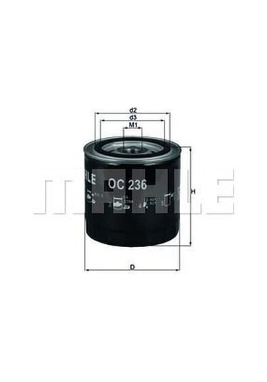 KNECHT OC236 Yağ Filtresi Navara 05-10 / Cherokee 4.0 4.7 5.2
