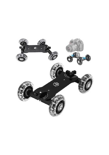 Dp Dslr Makinalar için Mini Dolly Kit Skater Kamera Arabası